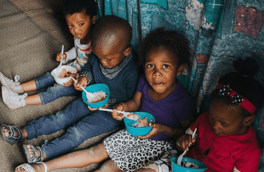 Offer 20 meals to kids + Offset 100kg of CO₂